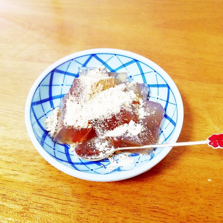 黄粉風味♪ドクダミ茶の寒天